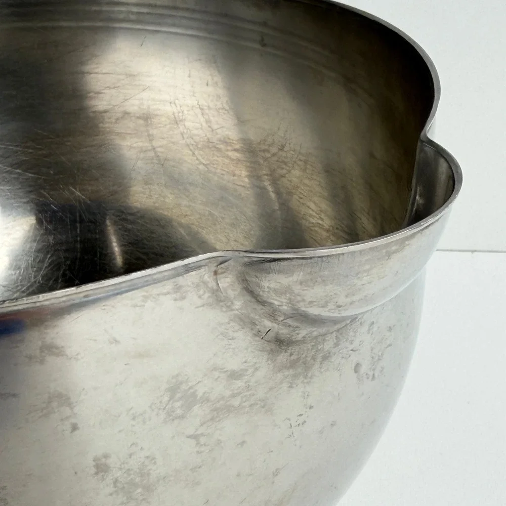 Vintage 1985 Michael Graves Design‎ Stainless Steel Footed Mixing Bowl Italian